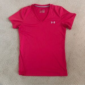Under Armour Pink Fitted Short Sleeve T-Shirt Women’s Medium